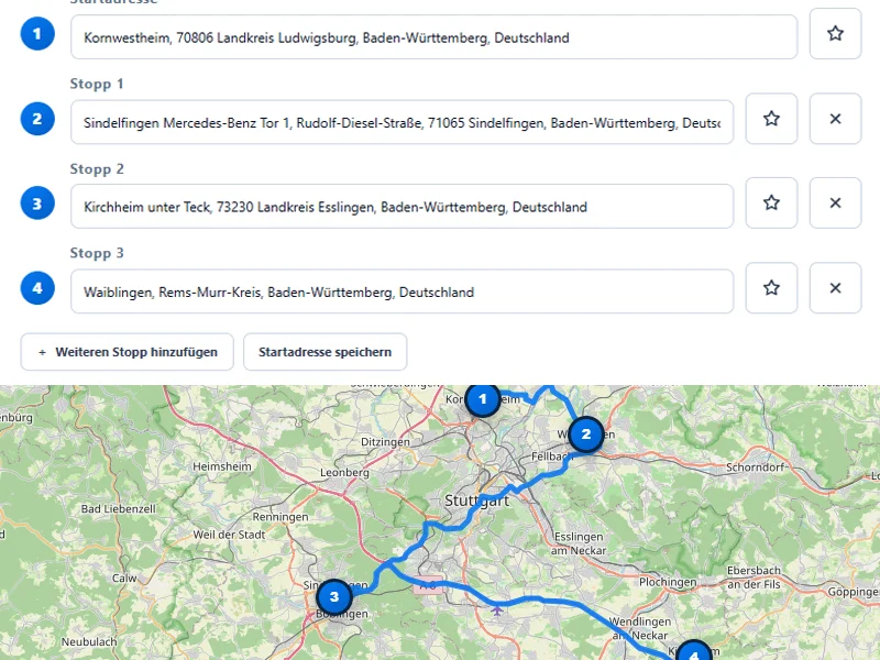 Sqrify Routen-Optimierer